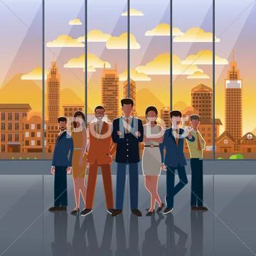 Business work place Stock Illustrationen
