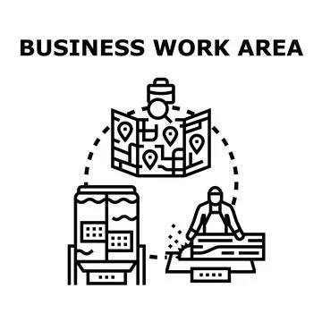 Business work process planning and manufacturing production 库存插图
