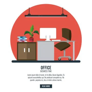 Business workers in office Illustrazione stock