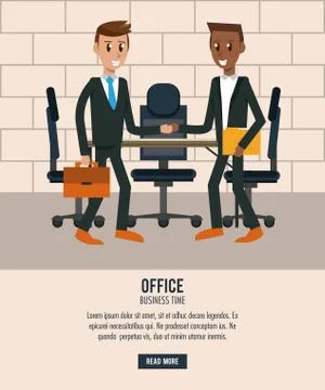 Business workers in office Illustrazione stock