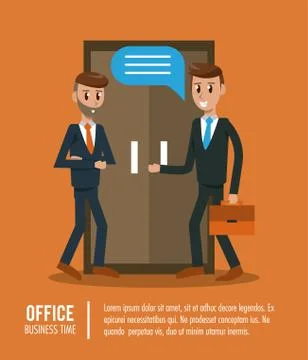 Business workers in office Illustrazione stock