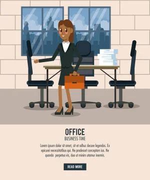Business workers in office Illustrazione stock