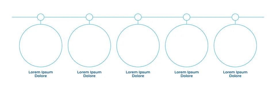 Business workflow digitization empty infographic template Ilustração Stock
