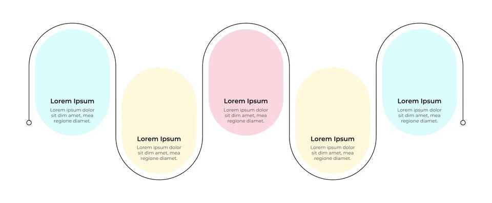 Business workflow digitization empty infographic template Ilustração Stock
