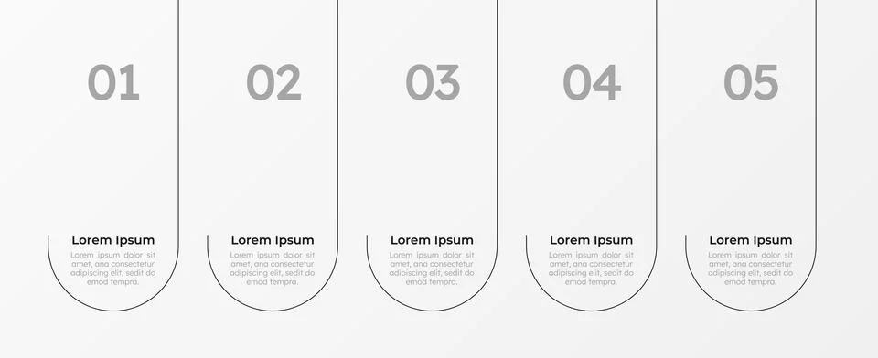 Business workflow digitization empty infographic template Ilustração Stock