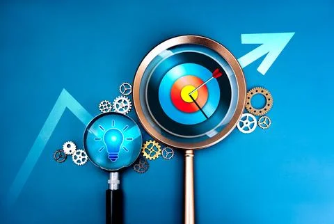 Business workflow management, brand development and solution concept. Stock Photos
