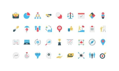 Business workflow process, team organization, financial task management color イラスト素材