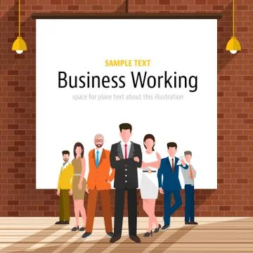 Business Workplace Stock Illustration