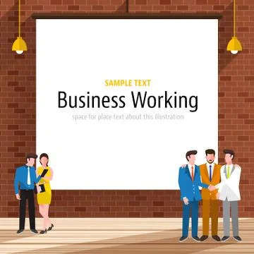 Business Workplace Stock Illustration