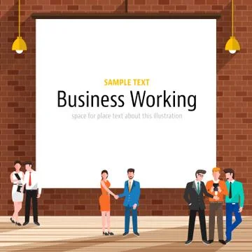 Business Workplace Stock Illustration