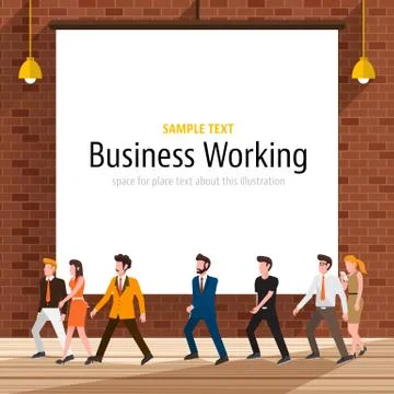 Business Workplace Stock Illustration