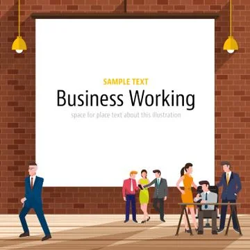 Business Workplace Stock Illustration