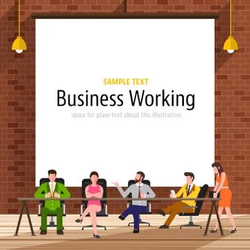 Business Workplace Stock Illustration