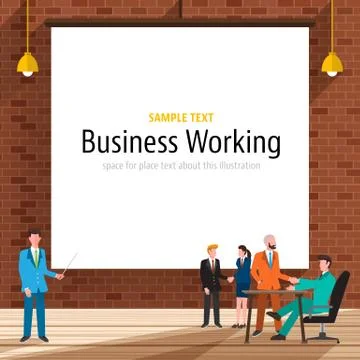 Business Workplace Stock Illustration