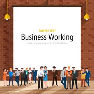 Business Workplace Stock Illustration