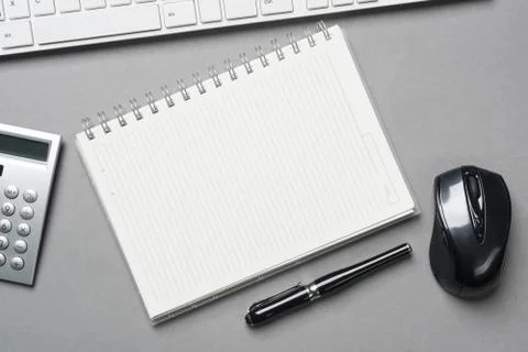Business workplace with stuff Stock Photos