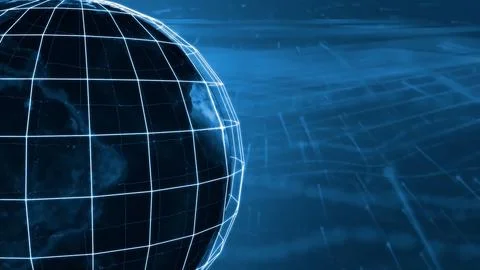 Business World Globe Background 3D Rendering Illustrazione stock