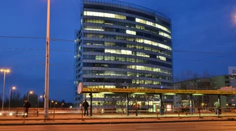 Businesscenter Stock Footage 10865563