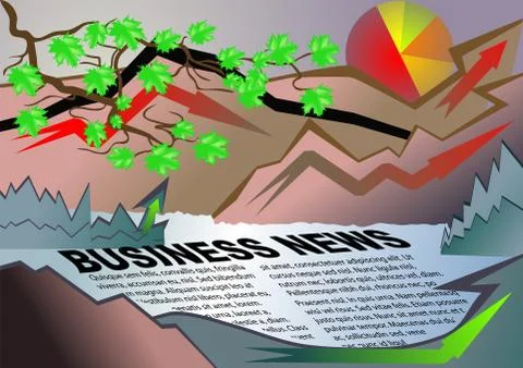 Businesses river Stock Illustration