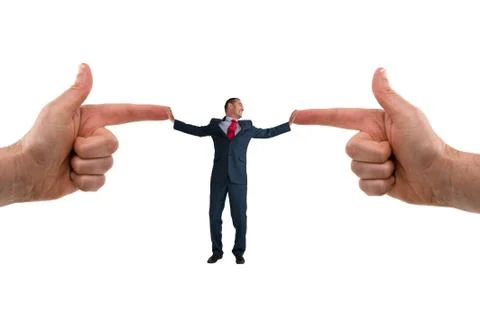 Businessman accusation concept Stock Photos