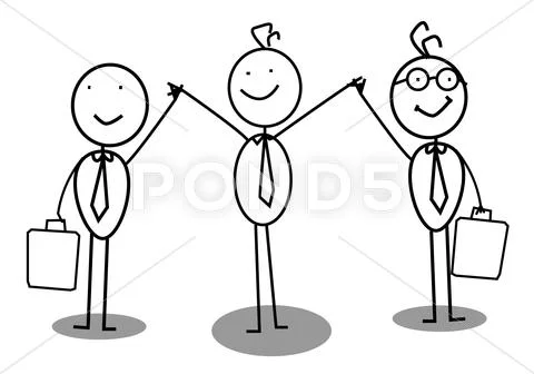 Businessman achievement Stock Illustration