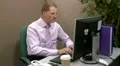 Businessman acting suspiciously HD Footage