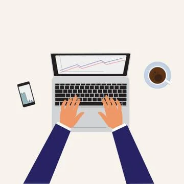 Businessman ad Stock Illustration
