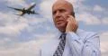Businessman Airport Area Talking Cellphone Important Issues Financial Decisions 4k or 4k+ Resolution