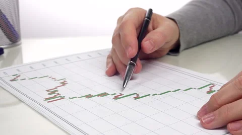 Businessman Analyzes Report Stock Footage 68333872