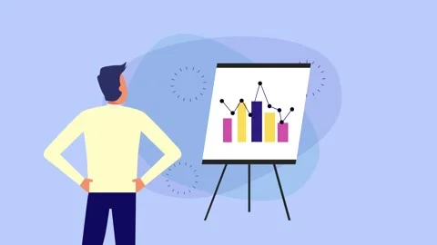 Businessman analyzing financial data presentation on white board for corpor.. Stock Footage 339212502