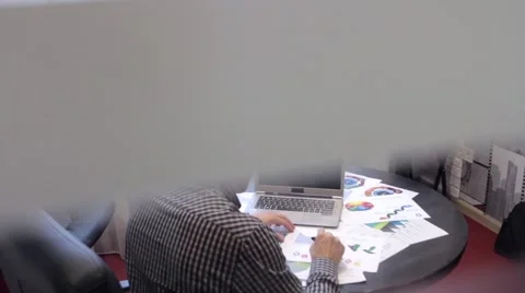 Businessman Analyzing Graphs Stock-Footage 68417987