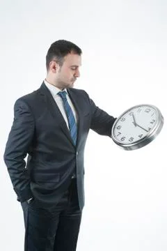 Businessman and business time Foto stock
