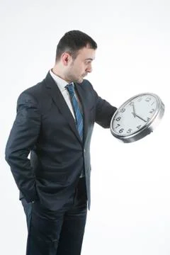 Businessman and business time Foto stock