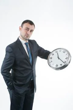 Businessman and business time Stock-Fotos