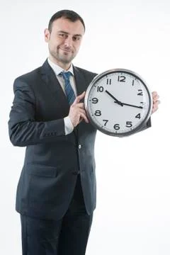 Businessman and business time Stock-Fotos