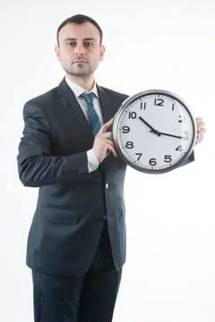 Businessman and business time Foto stock