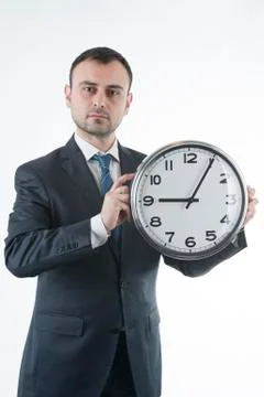 Businessman and business time Foto stock