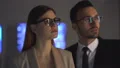 The businessman and a businesswoman discussing in the office 4k or 4k+ Resolution