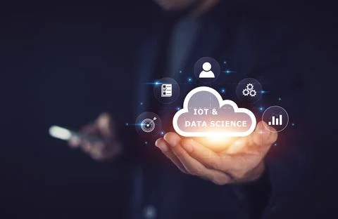 Businessman and cloud computing data science IOT technology of AI Artificia.. 写真素材