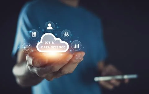 Businessman and cloud computing data science IOT technology of AI Artificia.. 写真素材
