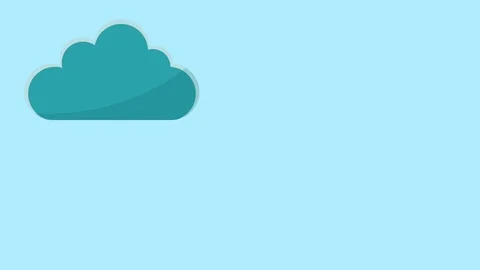 Businessman and cloud computing HD animation Stock Footage 91076294