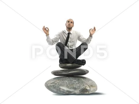 Businessman and relax Stock Photos