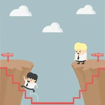 Businessman and solution Stock Illustration