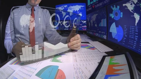 Businessman And Technology Vídeo Stock 202134116