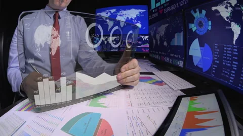 Businessman And Technology  Stock Footage 202137454