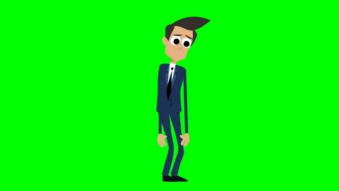 Businessman Animation 10 - poor Stock Footage 101113337