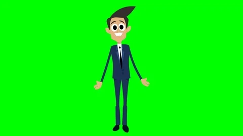 Businessman Animation 18 - explaining Stock Footage 101113982