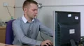 Businessman answers work call HD Footage