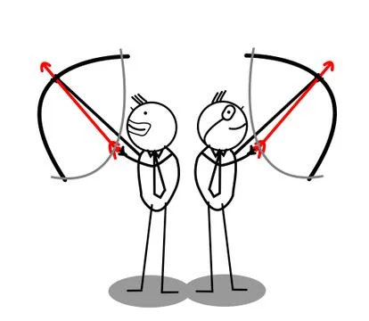 Businessman Archery Stock Illustration