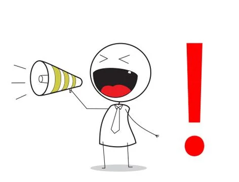 Businessman attention Stock Illustration